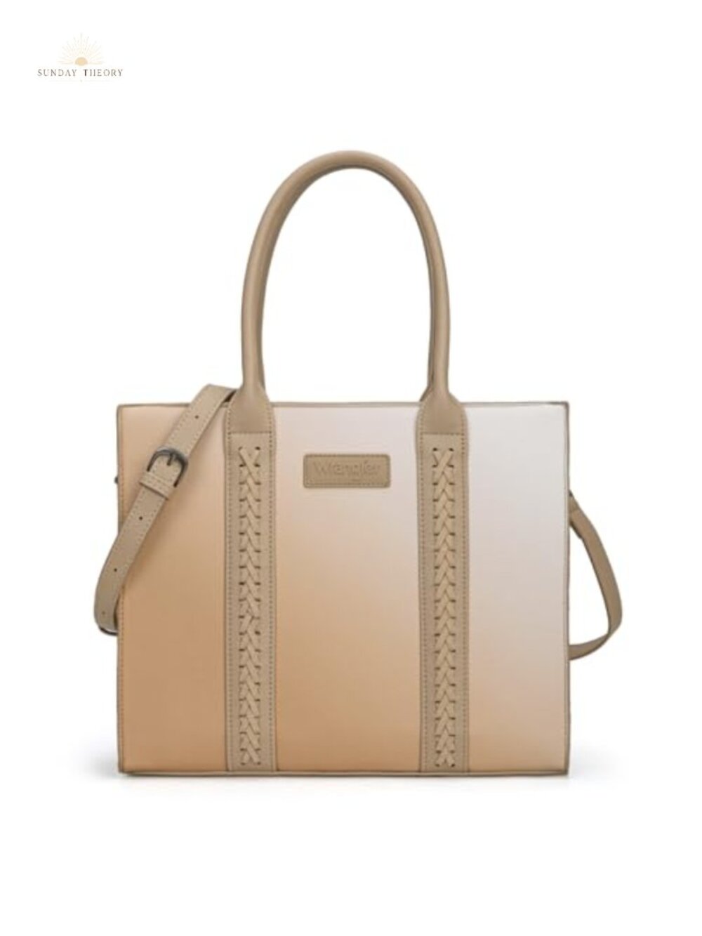 Wrangler Western Whipstitch Tote Bag Top-Handle Satchel with Strap